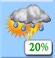 Slight Chc T-Storms. Chance for Measurable Precipitation 20% Slight Chc T-Storms. Chance for Measurable Precipitation 20%