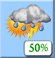 Chance T-Storms. Chance for Measurable Precipitation 50% Chance T-Storms. Chance for Measurable Precipitation 50%